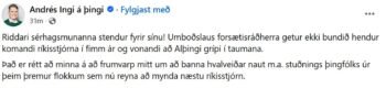 Þetta hefur þjóðin að segja um ákvörðun Bjarna – „Húrra, húrra“ – „Síðasti séns fyrir Bjarna að senda fokkmerki til þjóðarinnar“